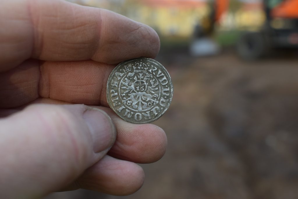 En bild på ett mynt som präglades 1608