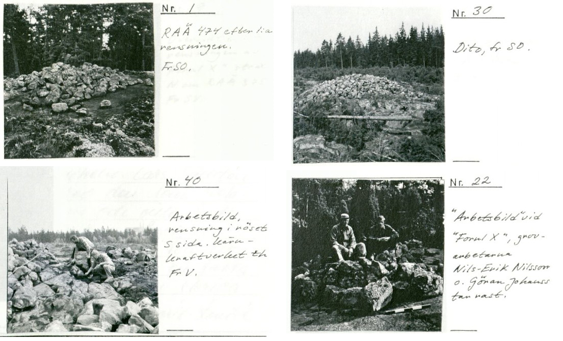 Simpevarp. Foton från undersökning 1980.